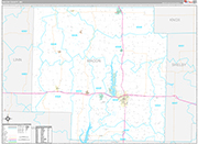 Macon Wall Map Premium Style