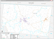 Macon Wall Map Premium Style