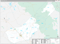 Madera Wall Map Premium Style