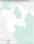 Madison Wall Map Premium Style