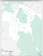 Madison Wall Map Premium Style