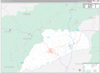 Madison Wall Map Premium Style