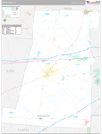 Madison Wall Map Premium Style