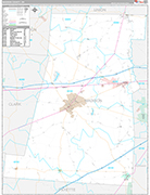 Madison Wall Map Premium Style