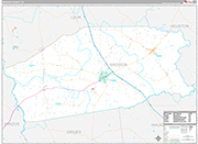 Madison Wall Map Premium Style