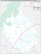 Madison Wall Map Premium Style