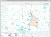 Marathon Wall Map Premium Style