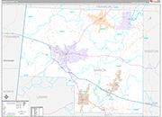 Marion Wall Map Premium Style