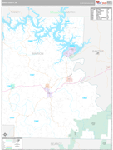 Marion Wall Map Premium Style