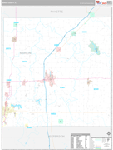 Marion Wall Map Premium Style