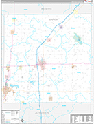 Marion Wall Map Premium Style