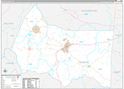 Marion Wall Map Premium Style