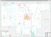 Marion Wall Map Premium Style