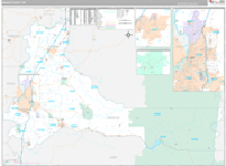 Marion Wall Map Premium Style