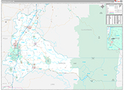 Marion Wall Map Premium Style