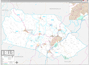 Marion Wall Map Premium Style