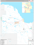 Marquette Wall Map Premium Style