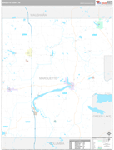 Marquette Wall Map Premium Style