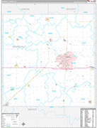 Marshall Wall Map Premium Style