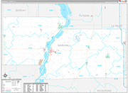 Marshall Wall Map Premium Style