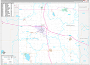 Marshall Wall Map Premium Style