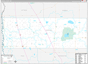 Marshall Wall Map Premium Style