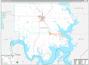 Marshall Wall Map Premium Style