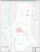 Marshall Wall Map Premium Style