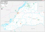 Mason Wall Map Premium Style