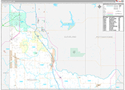 McClain Wall Map Premium Style