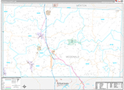 McDonald Wall Map Premium Style