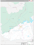 McDowell Wall Map Premium Style