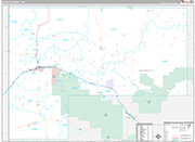 McKinley Wall Map Premium Style