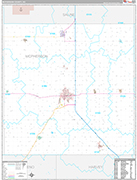 McPherson Wall Map Premium Style