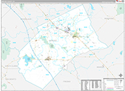 Merced Wall Map Premium Style