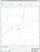 Mercer Wall Map Premium Style