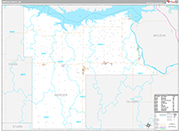 Mercer Wall Map Premium Style
