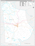Metcalfe Wall Map Premium Style