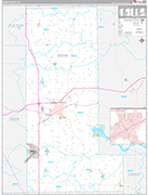 Miami Wall Map Premium Style