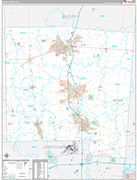 Miami Wall Map Premium Style