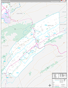 Mifflin Wall Map Premium Style