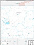 Missaukee Wall Map Premium Style