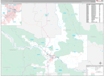 Missoula Wall Map Premium Style