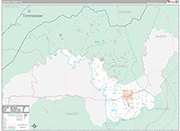 Mitchell Wall Map Premium Style