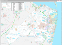 Monmouth Wall Map Premium Style