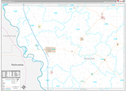 Monona Wall Map Premium Style