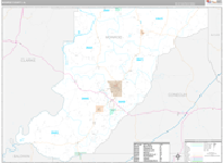 Monroe Wall Map Premium Style