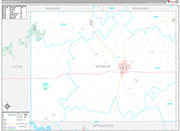 Monroe Wall Map Premium Style