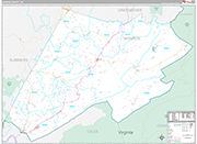 Monroe Wall Map Premium Style