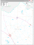 Montague Wall Map Premium Style